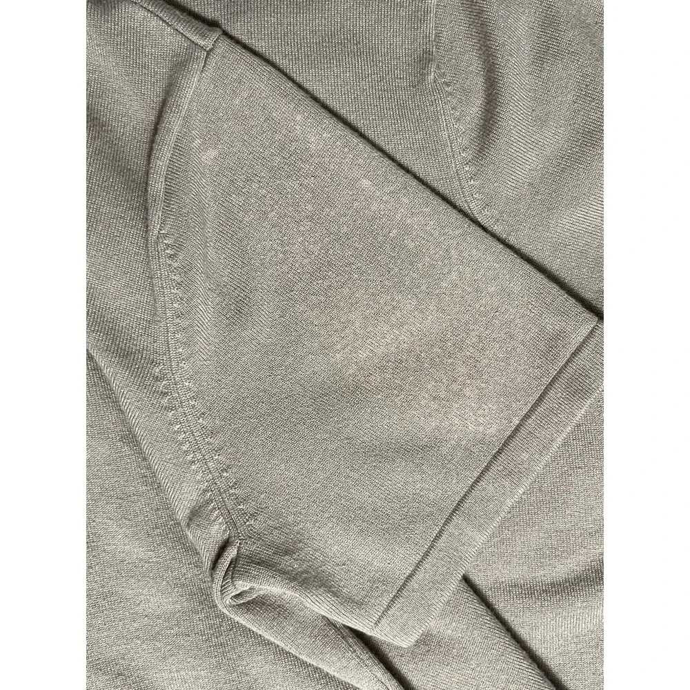 Whisper Knit Louis Dell'Olio Blouse Size L Solid Beige - Picture 8 of 8